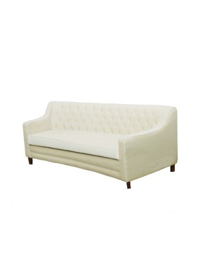 Rectangular white sofa