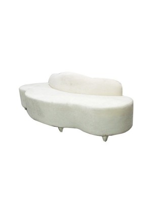 Bridal Sofa white velvet