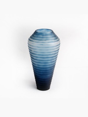 Blue glass Vase