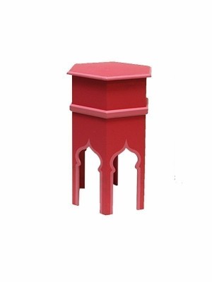  Pink Hexagonal table