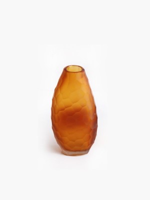 Tall Amber Vase