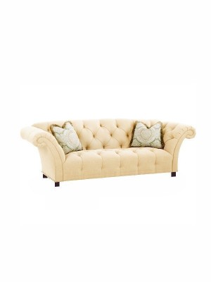 Gold rectangular sofa 